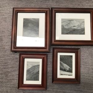 Set of 4 photos with frames